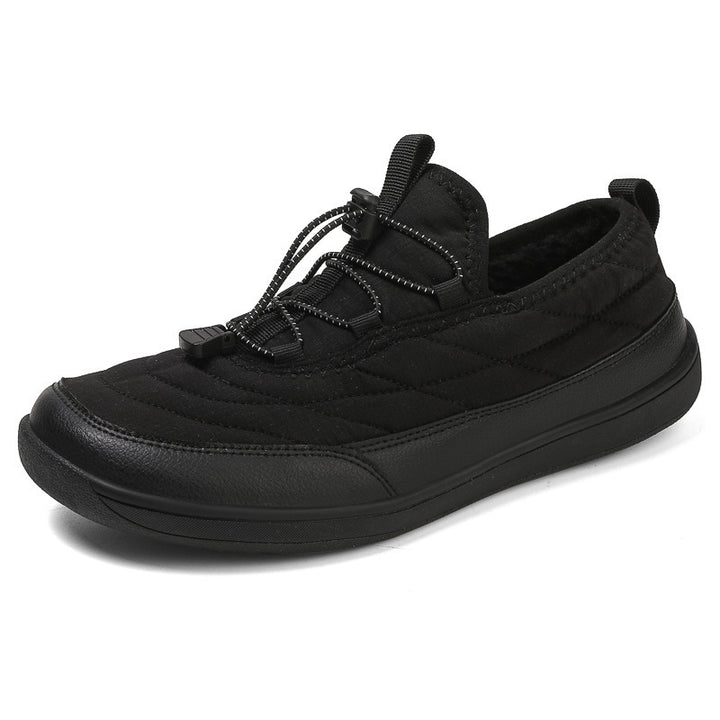 Dame nan gesteppe slip-onsneaker med fleecefor og lynlås Skovae