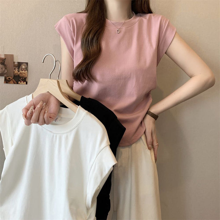 Femme Relaxed Fit Kap ærme T-shirt Stilla