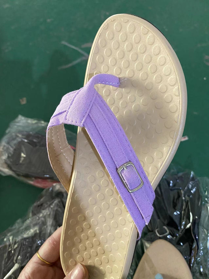 Dame komfortable tæer sandaler med skridsikker sål og justerbar rem Stilla