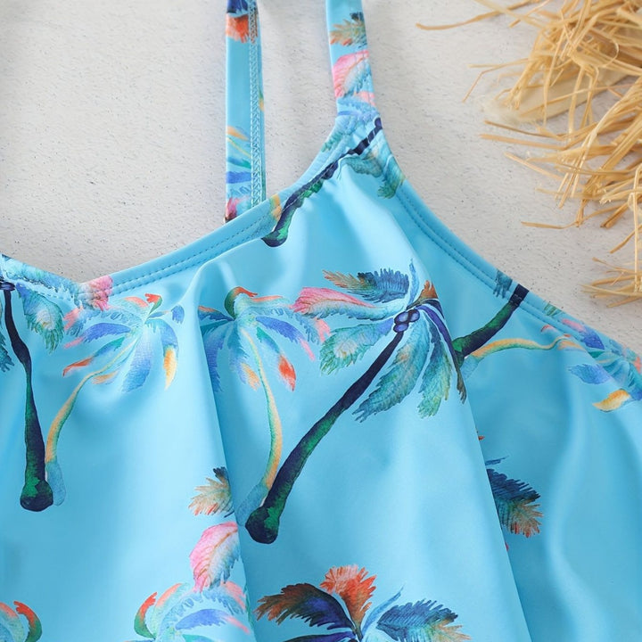 Dame Rynkebikini-top med shorts Skovae