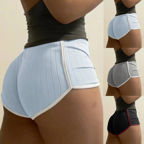 Dame nan plisserede fritidsshorts med elastisk komforttalje og kontrastpiping Skovae