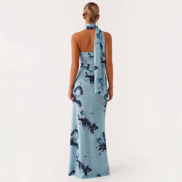 Dame Maxi-kjole med floral design Skovae