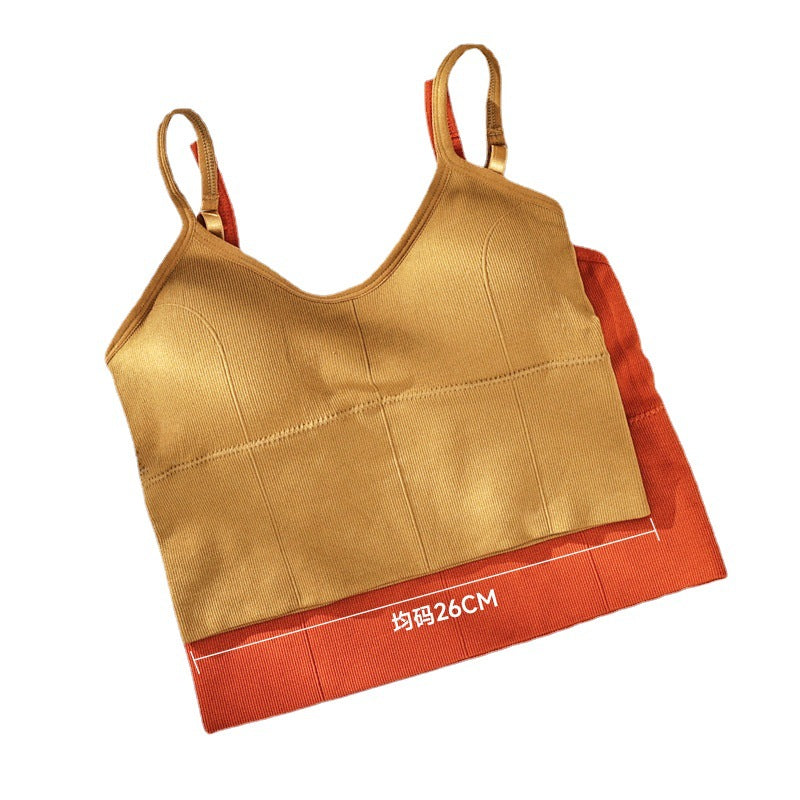 Dame Sports Crop-Top med justerbare stropper og åndbar ribstrukturen Stilla
