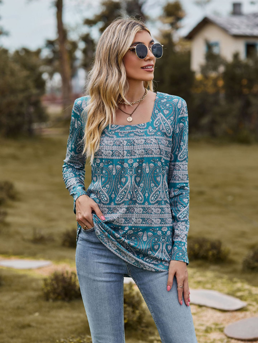Dame Langærmet Blusenshirt Stilla