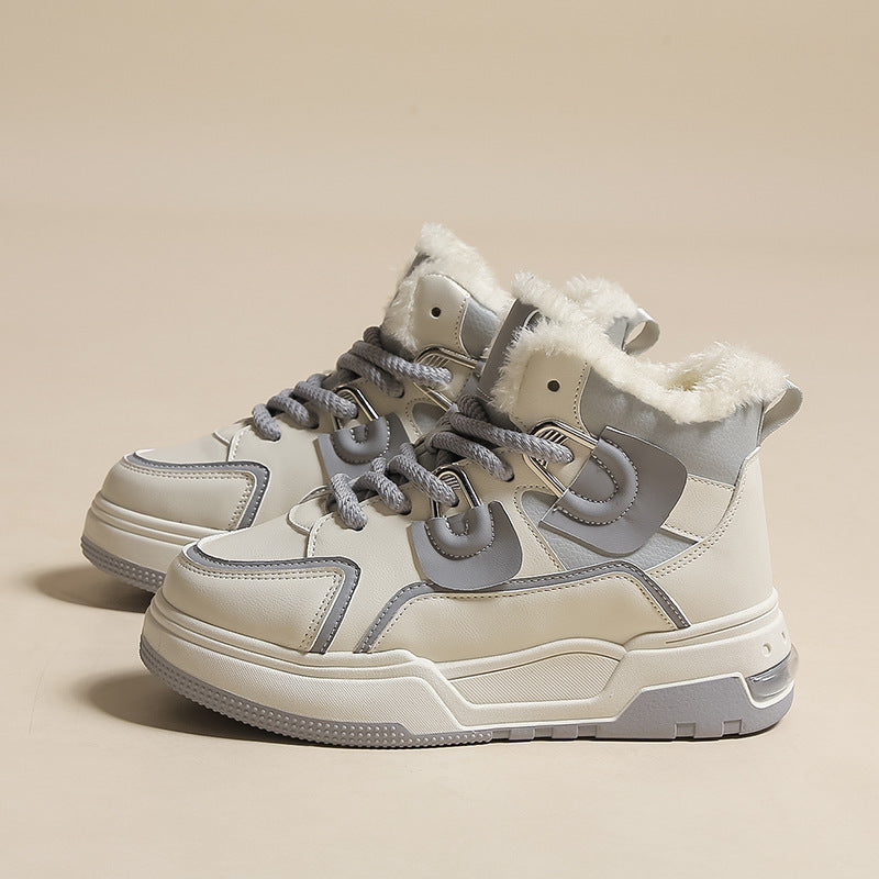Dame Høje Sneakers med blødt Indlæg og skridsikker Sål Stilla