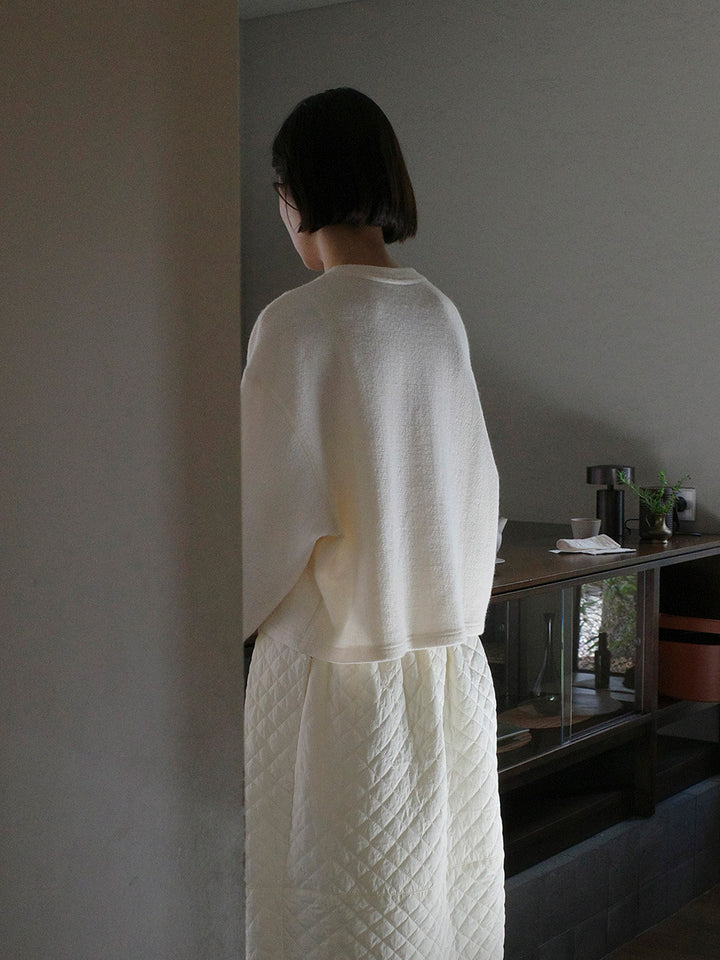 Dame quilted top og nederdel sæt med elegant design og smart look Stilla