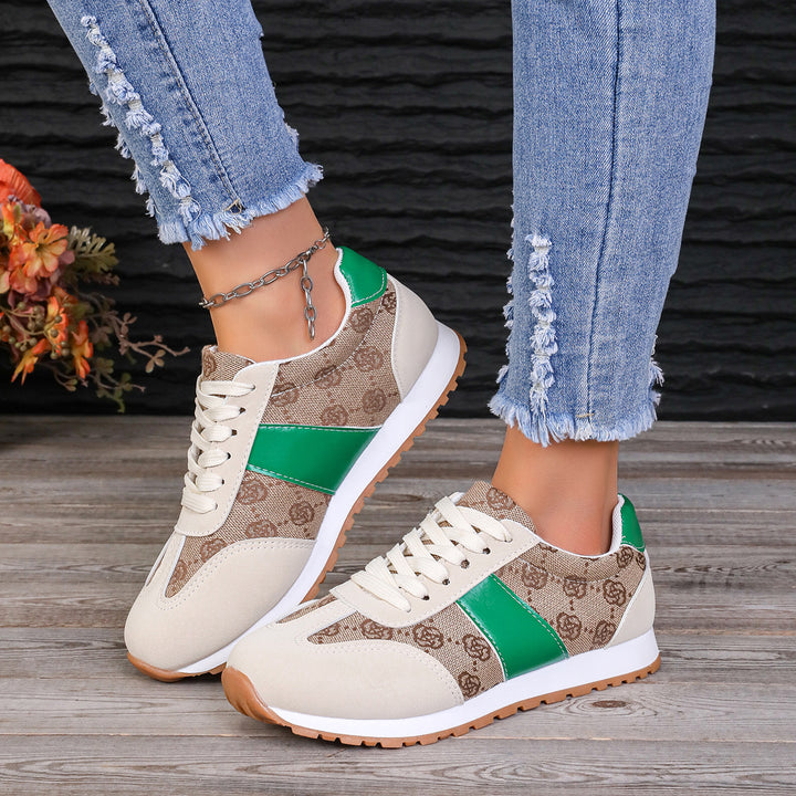 Dame Sneaker med trendy mønstervariation og sporty design Stilla
