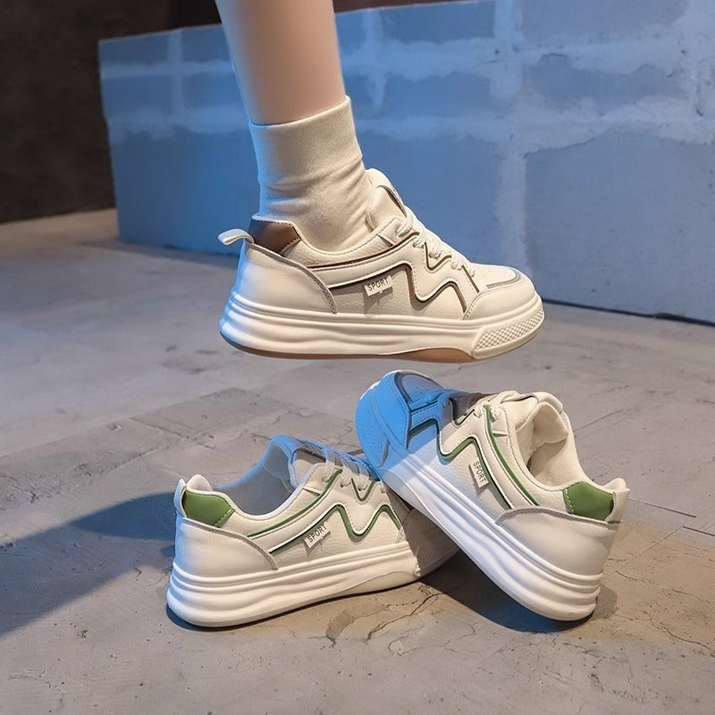 Dame fritids-sneakers med sportivt design og polstret sål Stilla
