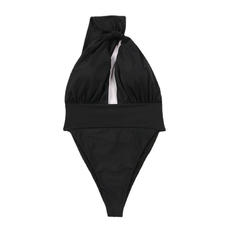 Damer Én-delt Badedragt med asymmetrisk skæring og trendy Cut-Outs Stilla
