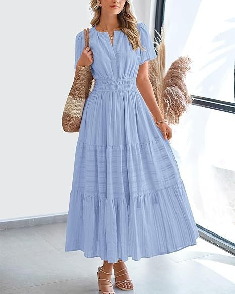 Dame Maxi-Kjole i afslappet Boho-stil Stilla