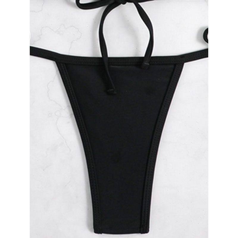 Dame Cut-Out Bikini med snøre detaljer Skovae