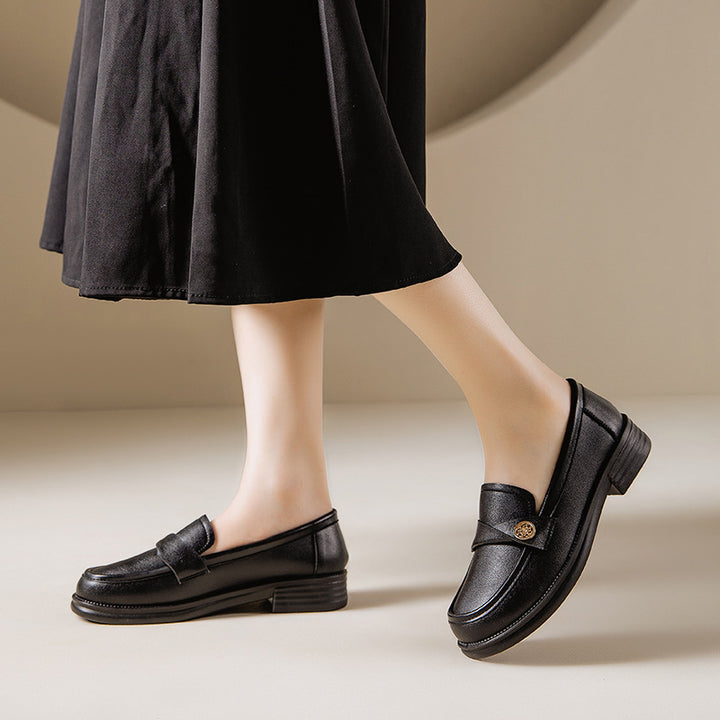 Femme Elegante Læder Slipper Stilla