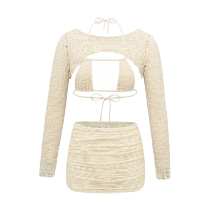 Dame Sæt bestående af Cropped Top og Mini-Nederdel Skovae