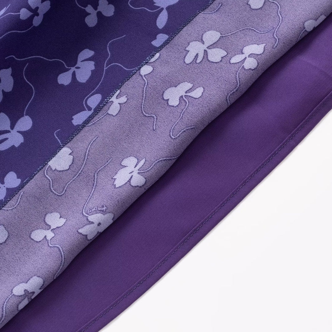 Dame sommerkjole med ruffles detaljer og blid blomsterbroderi Stilla