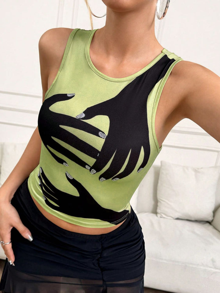 Dame ærmeløs Grafik-Tanktop Stilla