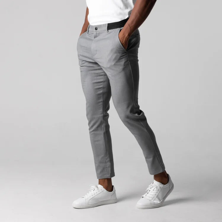 Herrer Chino bukser med slim fit snit og elastisk talje Stilla
