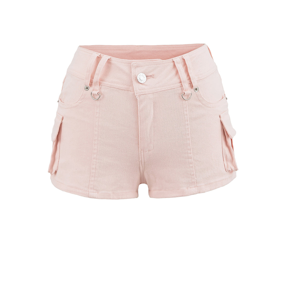 Dame Cargo-shorts med praktiske lommer og elastisk talje Stilla