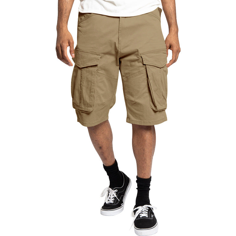 Herrer nan robuste Cargoshorts med store klaplommer og løs pasform Skovae