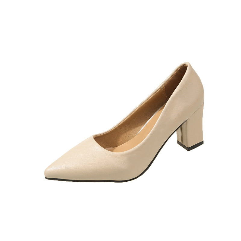 Dame Elegante Pumps med spids fodseng og blokeret hæl Stilla