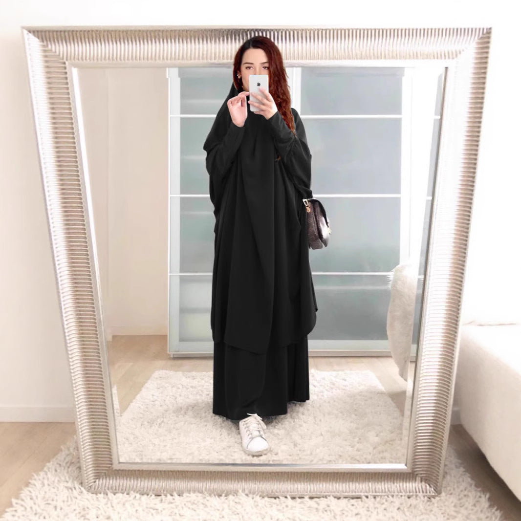 Dame Langærmet Kaftan med Elegant Snit og Bredt Design Stilla