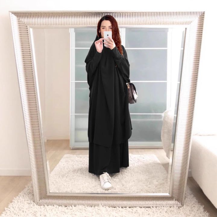 Dame Langærmet Kaftan med Elegant Snit og Bredt Design Stilla