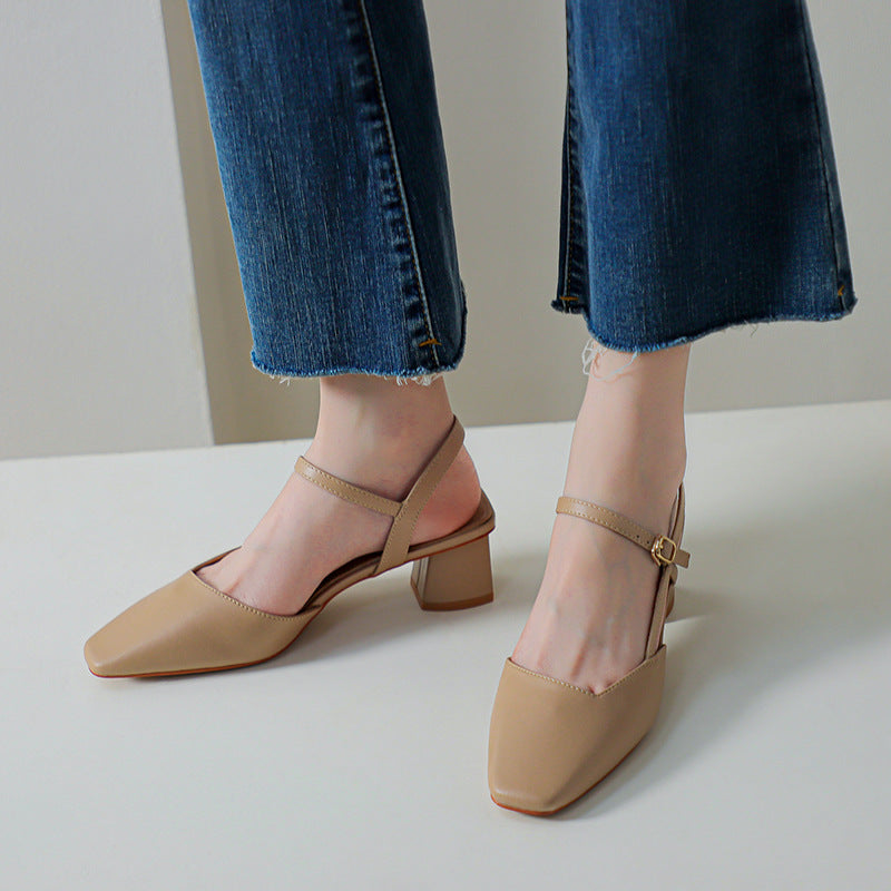Dame blokhæl Slingback sko Stilla