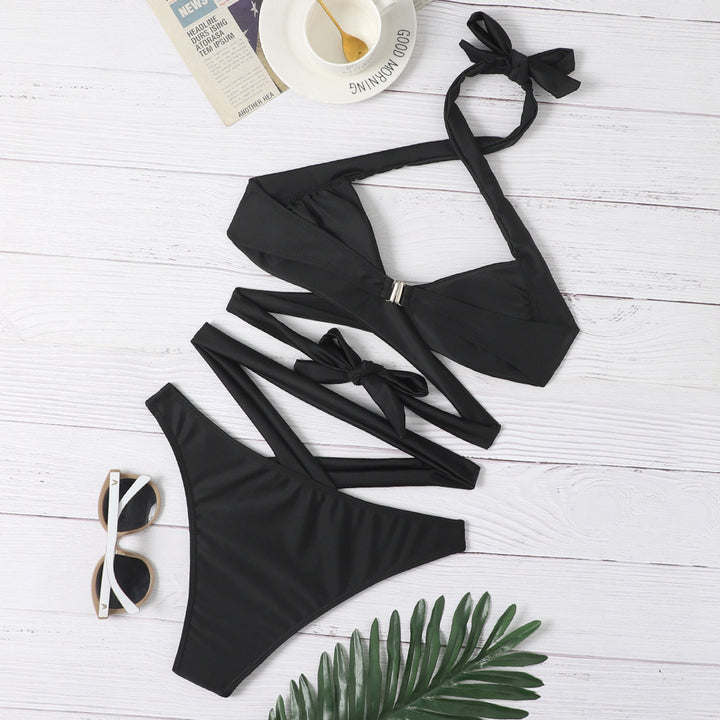 Dame justerbart Tie-Front Bikini-Sæt Stilla