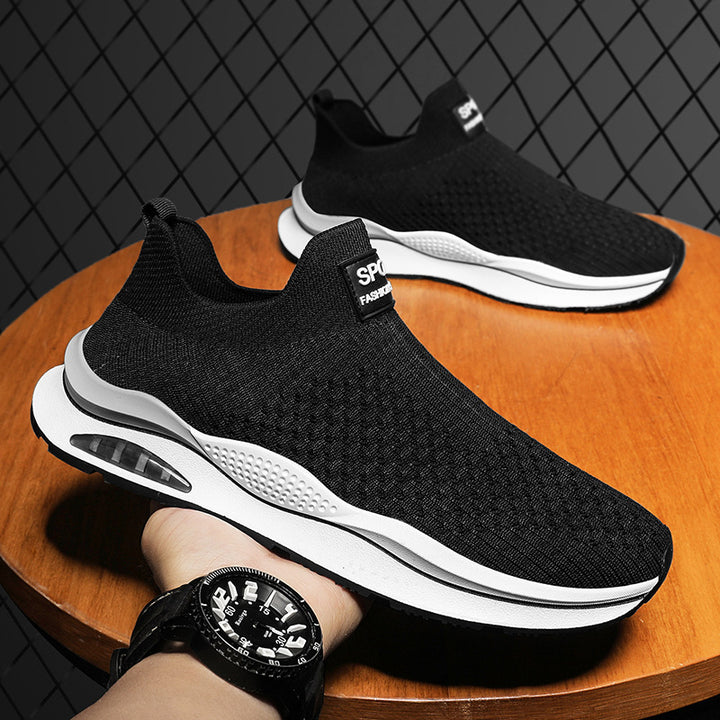 Dame Slip-On Sneakers med åndbar strikkete teknologi og dæmpende sål Stilla