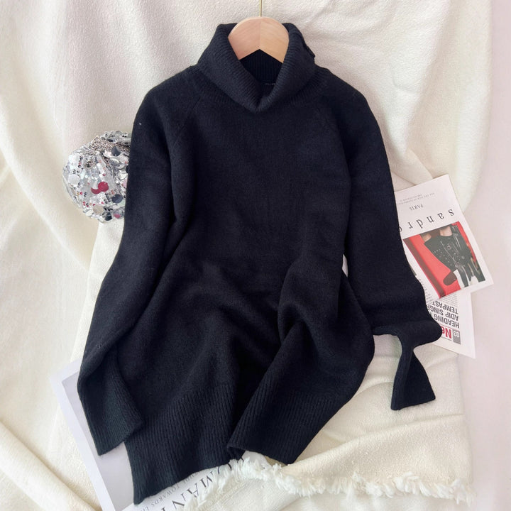Kvinders sweater med høj krave lavet af blødt cashmere-blend Stilla