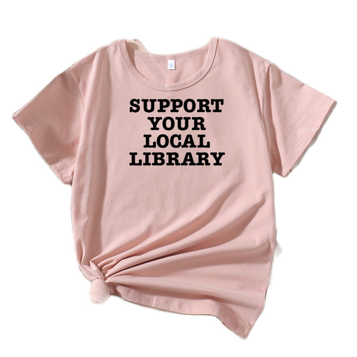 Dame Fritid Litterær Støtte T-Shirt Stilla