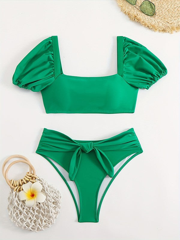 Dame Puffærmer Bikini-Sæt Stilla