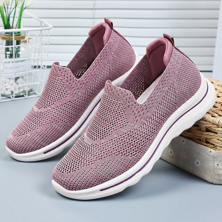 Dame Åndbare Slip-On Sneakers med elastisk Overdel og Dæmpningssystem Stilla