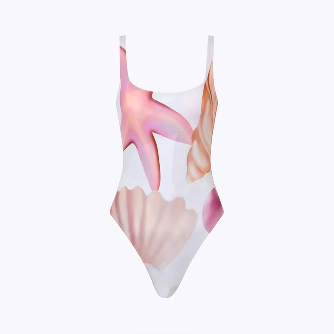 Dame Én-delt Badeanstalt med elegant design og feminine mønstre Stilla