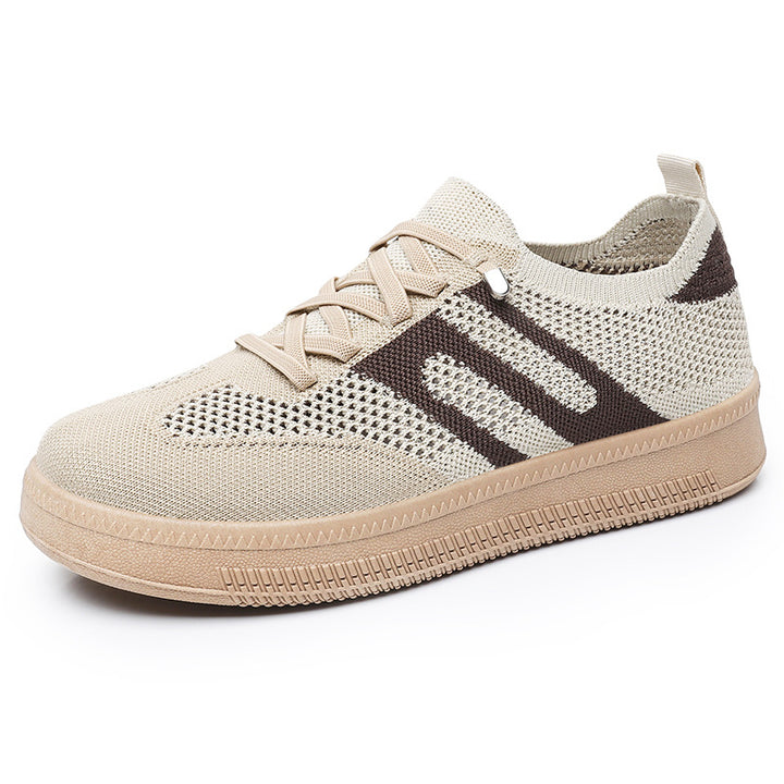 Femme Åndbare Strik Snørebånd Sneakers Stilla