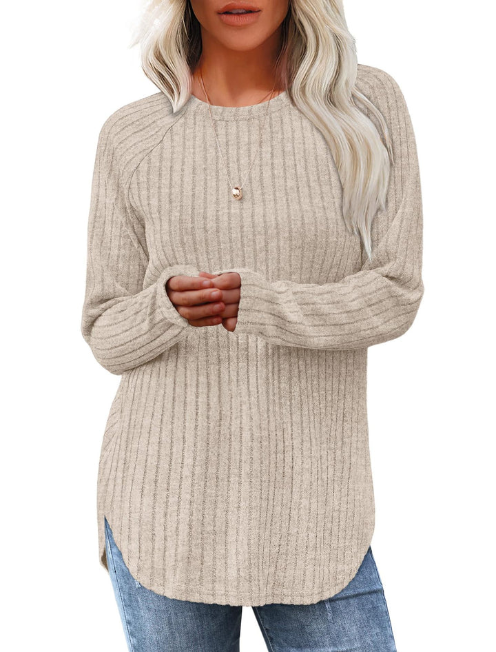 Dame alsidig strikpullover Stilla