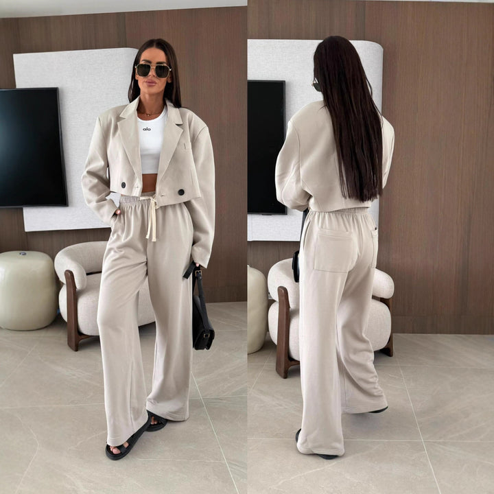 Kvinders afslappede jumpsuit i oversized stil med elastisk talje Skovae