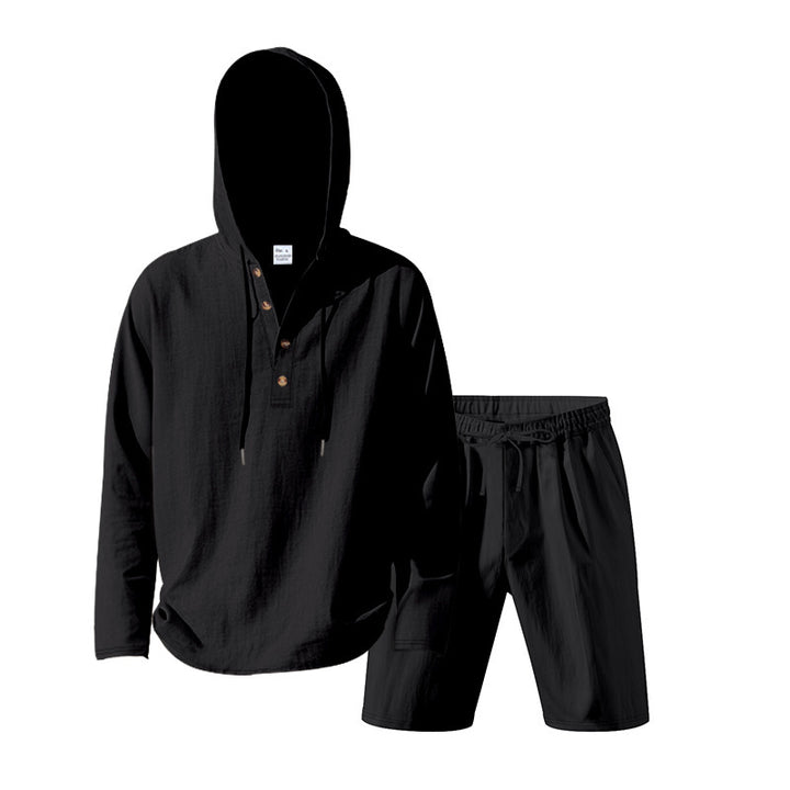 Dame Let Hoodie sæt med alsidige shorts Stilla