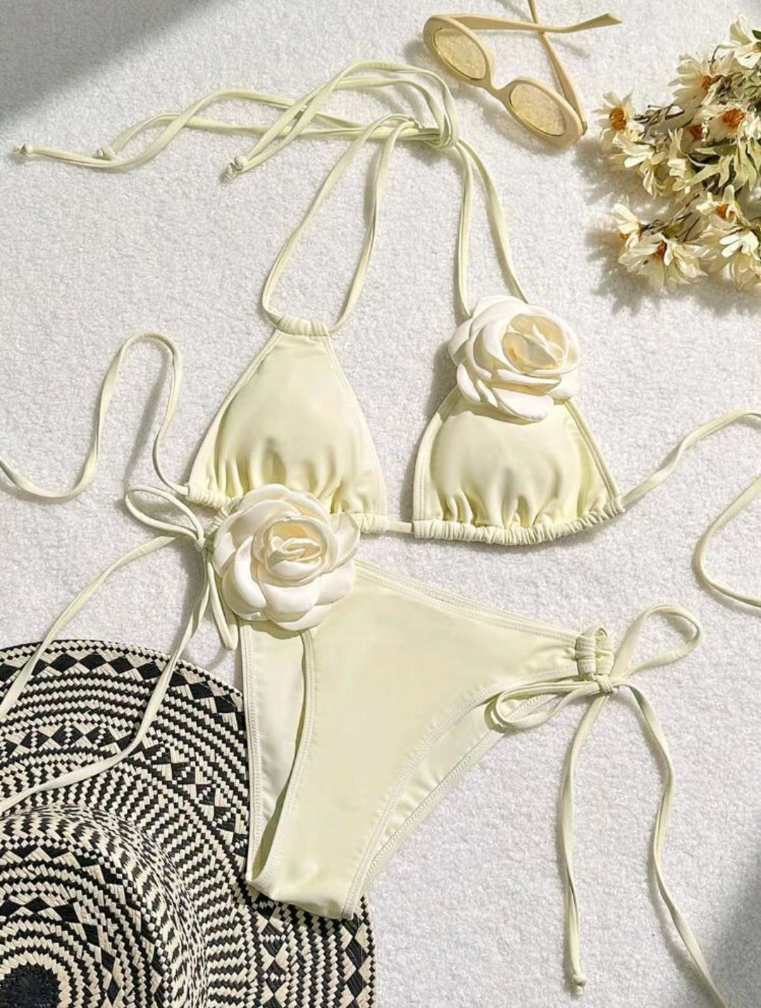 Dame blomstret bikinino Stilla