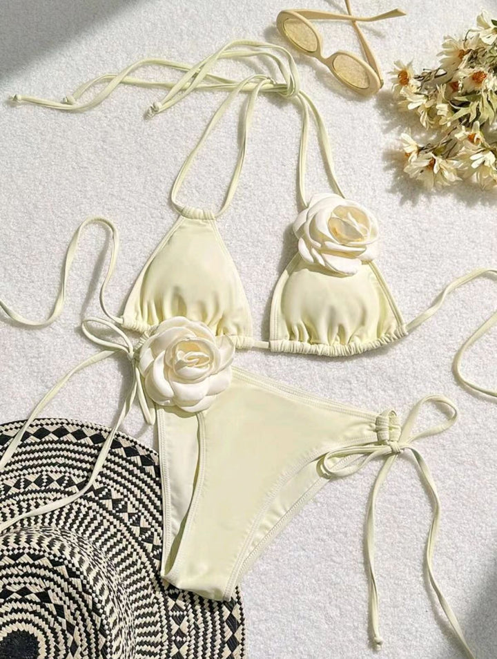 Dame blomstret bikinino Stilla