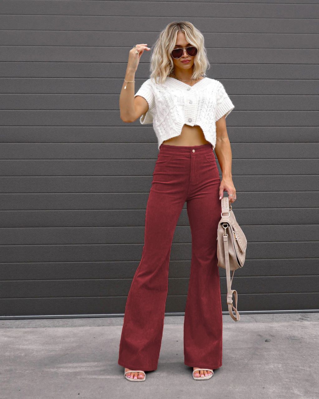 Dame Høj Talje Flared Jeans Stilla