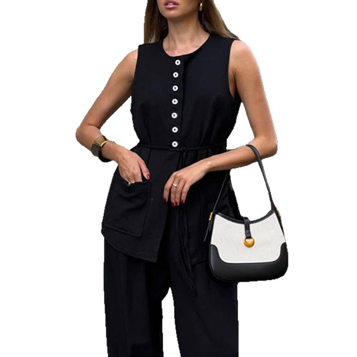 Dame Stylish Overall med trykknaplukning og praktiske lommer Stilla