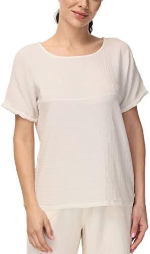 Damer afslappet bluse i let materiale med struktureret design Stilla