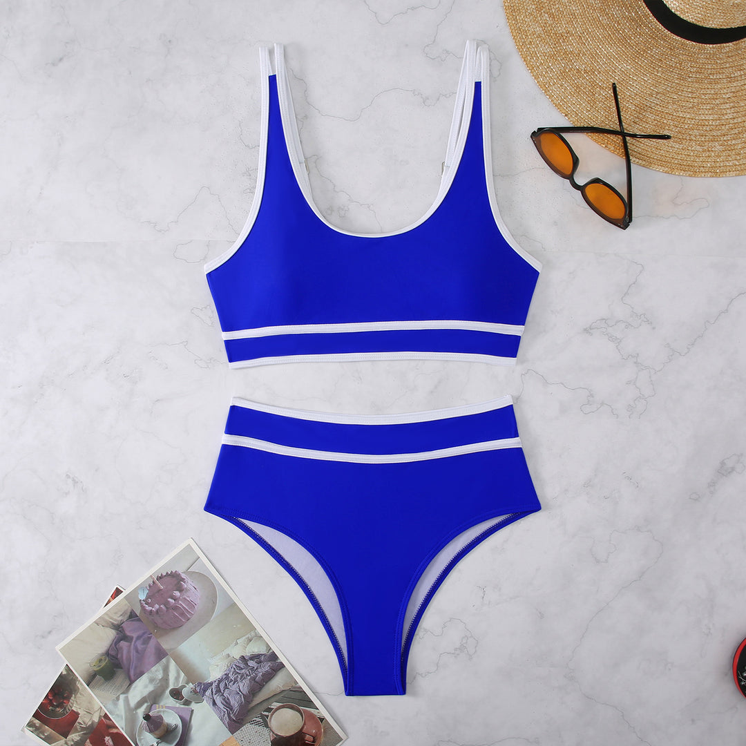 Dame Sporty Højskåret Bikini Sæt Stilla