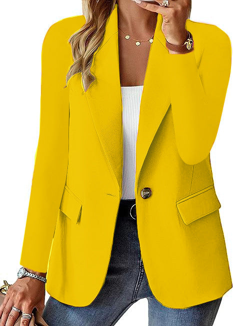 Dame moderne blazer med figursyet snit og praktiske lommer Stilla