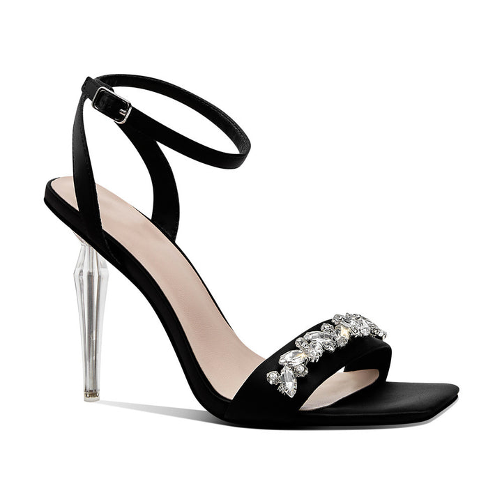 Femme elegant High Heel Sandaler med Strass accenter Stilla