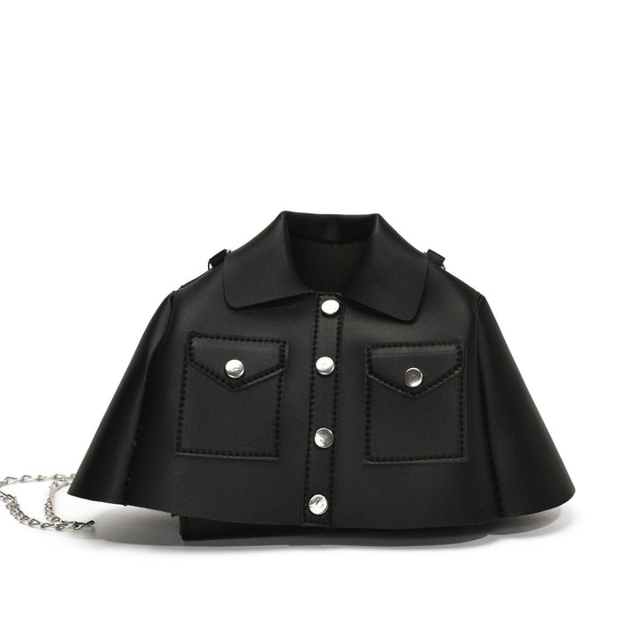 Femme Chic Fauxlæder Mini Jakke Håndtaske Stilla