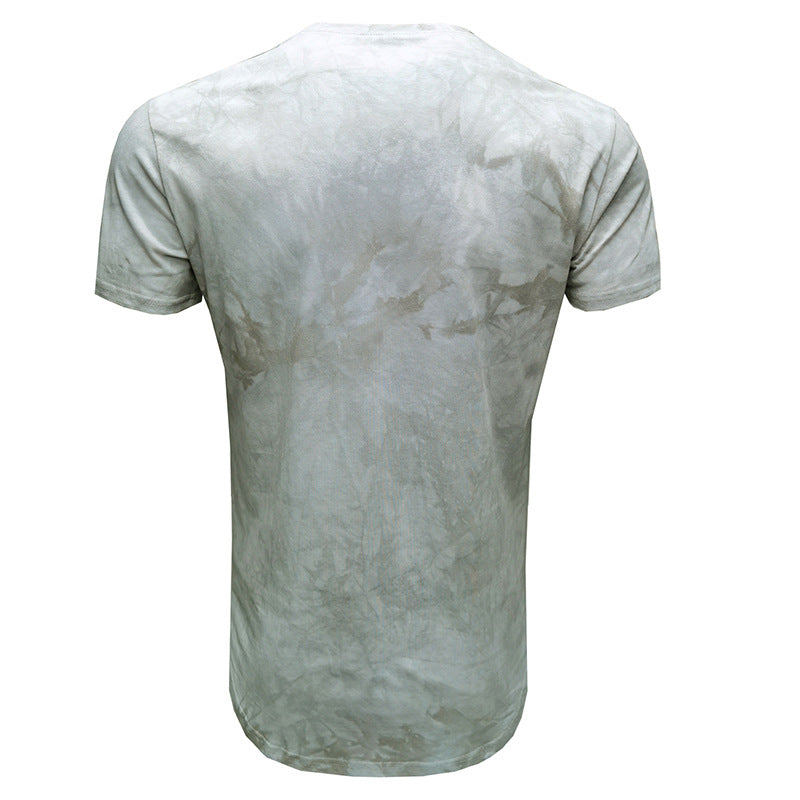 Herre T-shirt med trendy batikmønster og kvalitetsbomuld Stilla