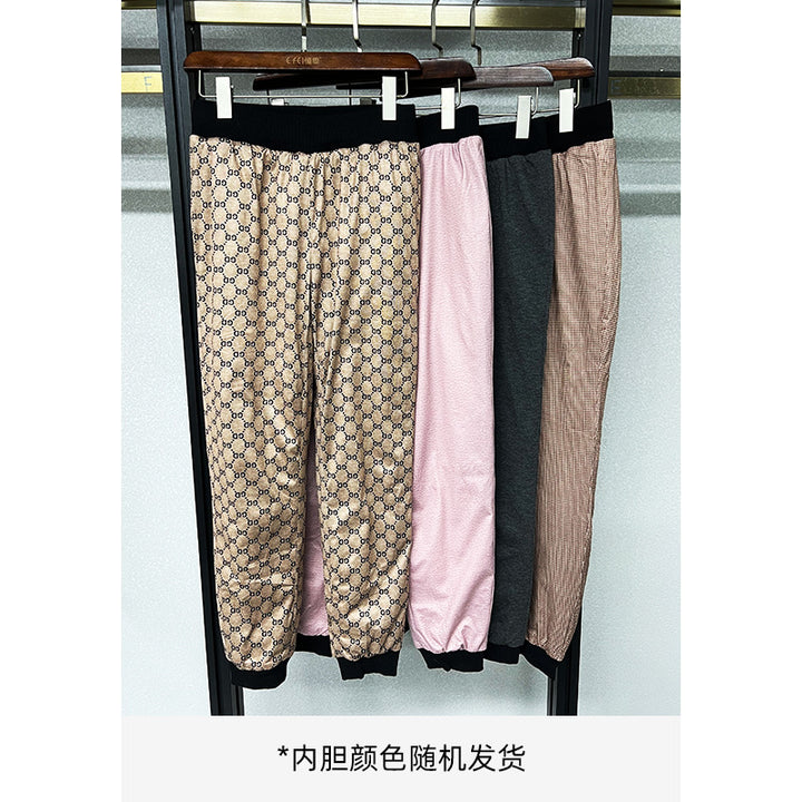 Dame Behagelige Sweatpants med elastisk bund og smal pasform Stilla