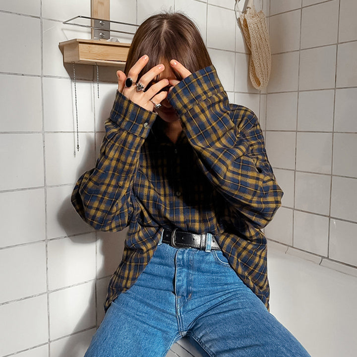 Damerternet Oversized-Skorte Bluse Stilla