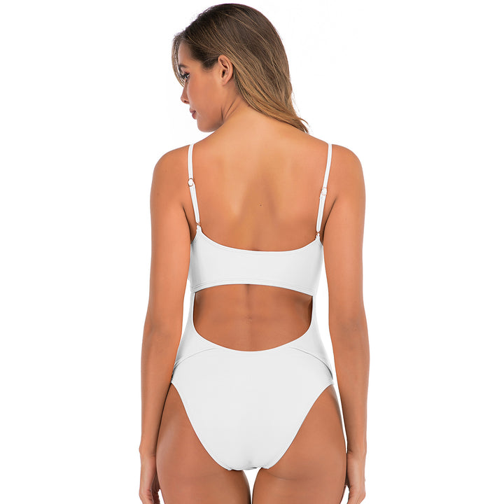 Dame Én-delt Badedragt med åben Cut-Out-design og justerbare Spaghetti-stropper Stilla